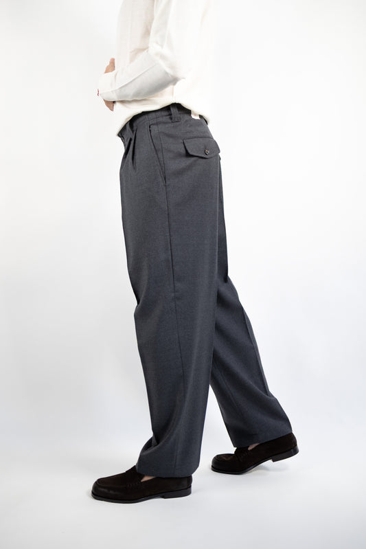 PANTALONE MARK IN LANA GRIGIO L.B.M.