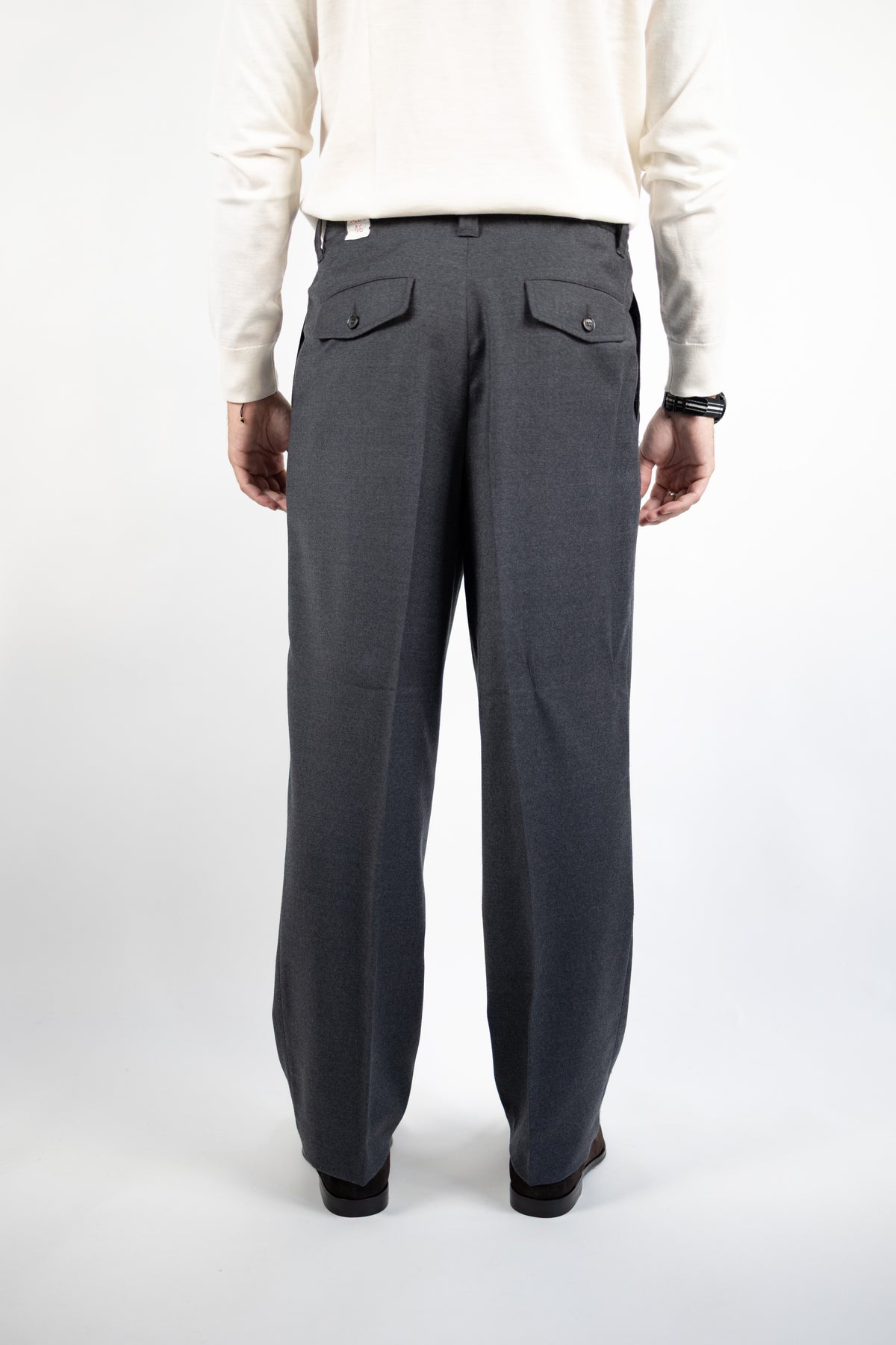 PANTALONE MARK IN LANA GRIGIO L.B.M.