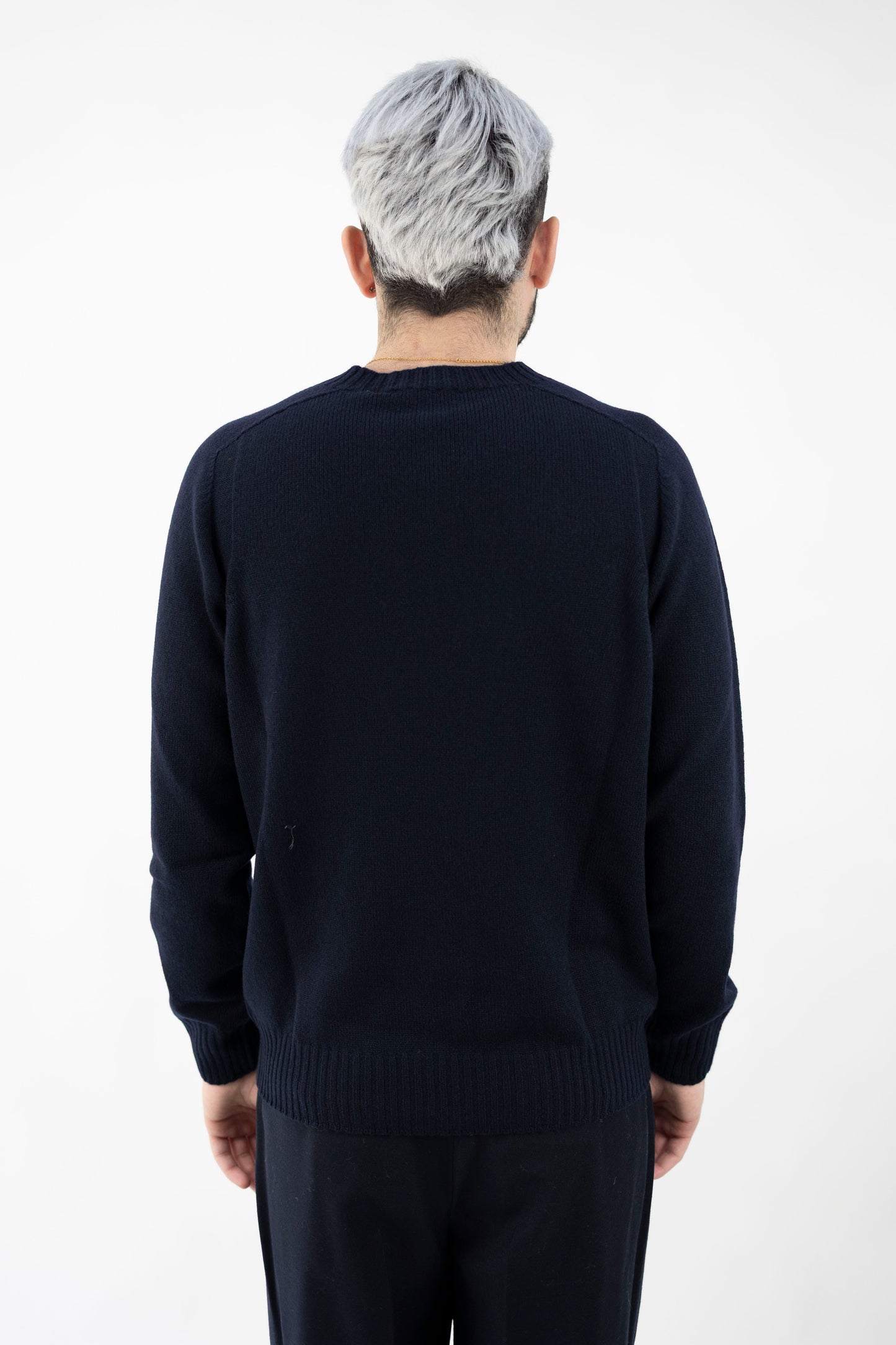MAGLIA GIROCOLLO IN LANA NAVY 24157/25024 598 GRAN SASSO