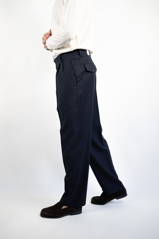 PANTALONE MARK IN LANA BLU L.B.M.