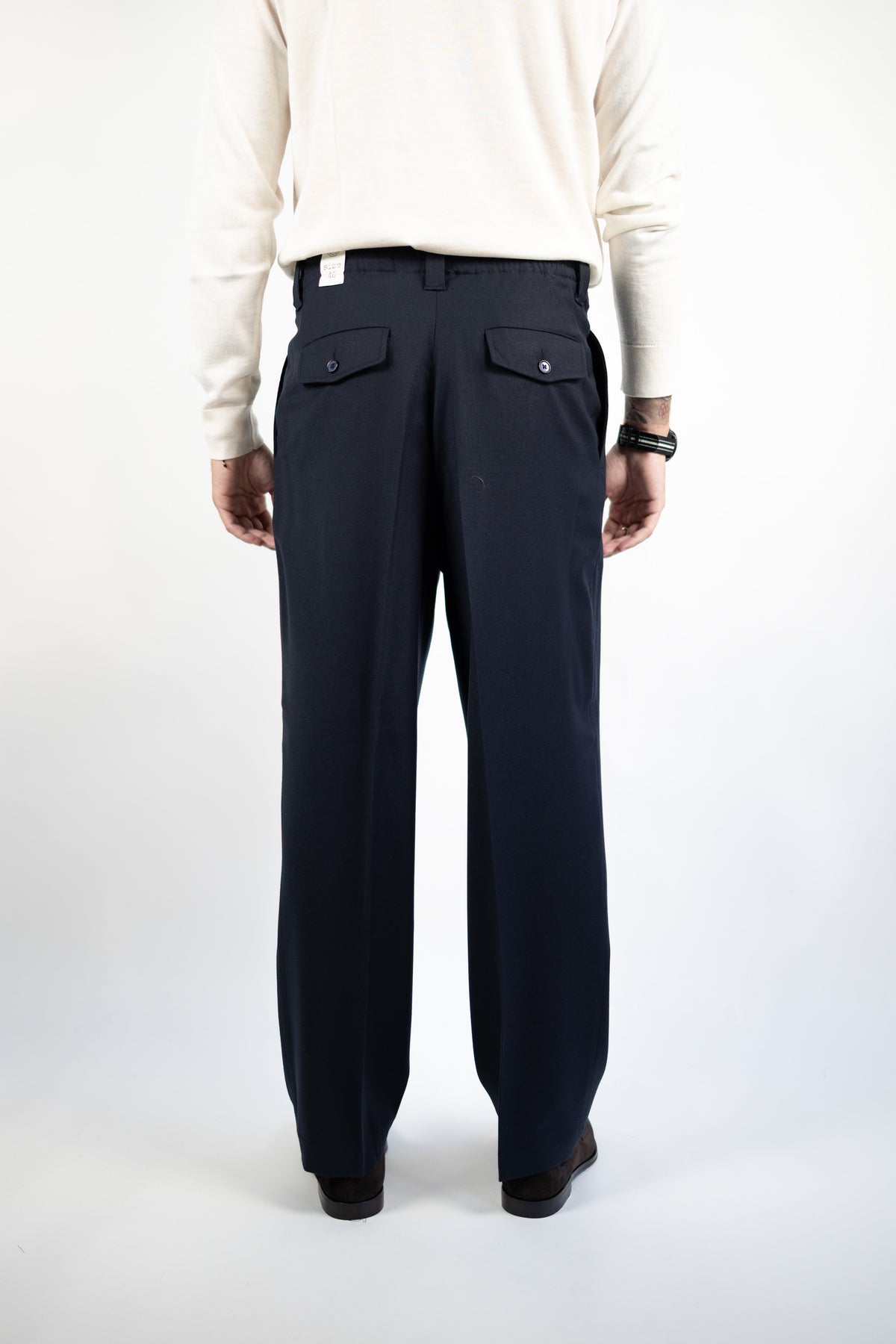 PANTALONE MARK IN LANA BLU L.B.M.