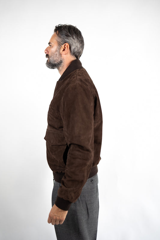 BOMBER IN PELLE SCAMOSCIATA BULLY