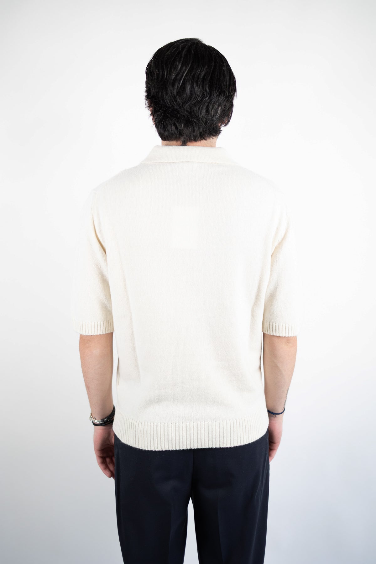 POLO MANICA CORTA IN CASHMERE DANIELE FIESOLI