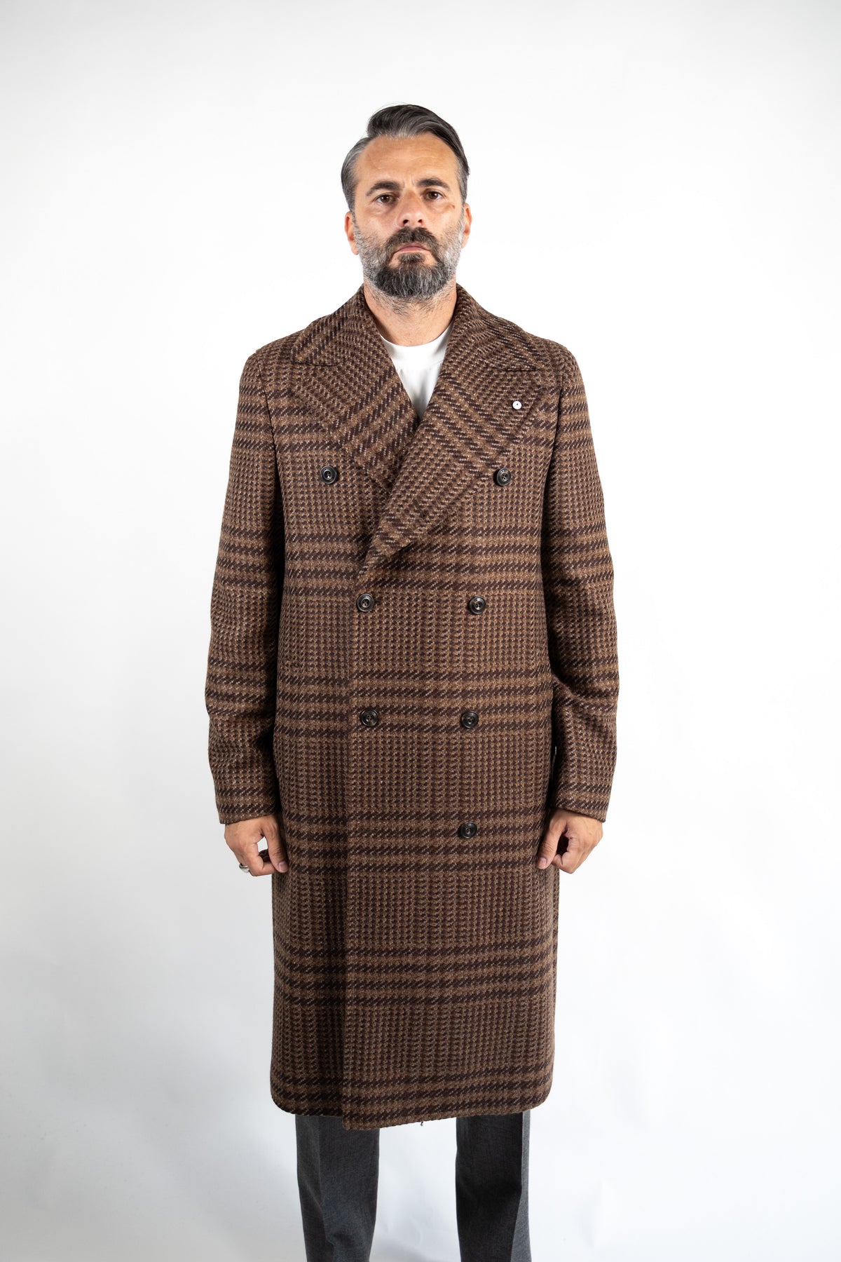 CAPPOTTO DOPPIO PETTO IN LANA & CASHMERE L.B.M.