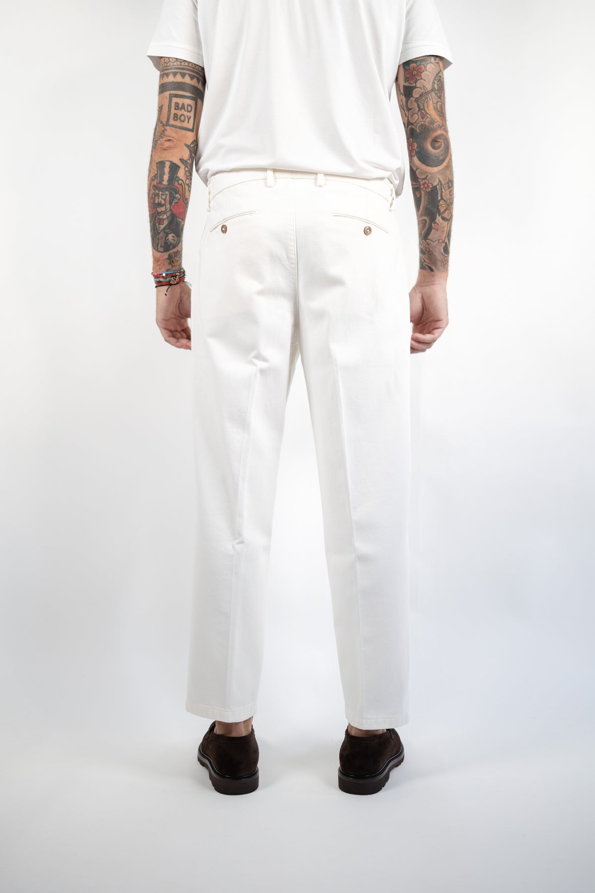 PANTALONE MANHATTANDQD DENIM LATTE QUATTRO DECIMI BY BRIGLIA