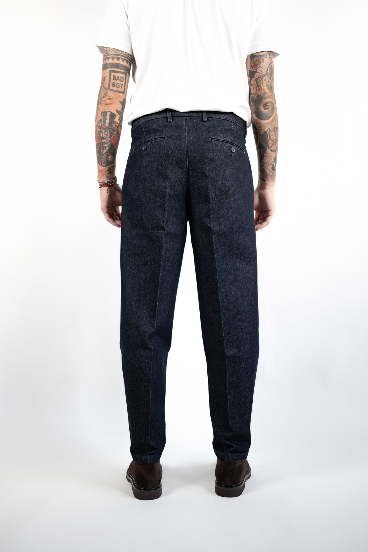 PANTALONE MANHATTANDQD DENIM BLU SCURO QUATTRO DECIMI BY BRIGLIA