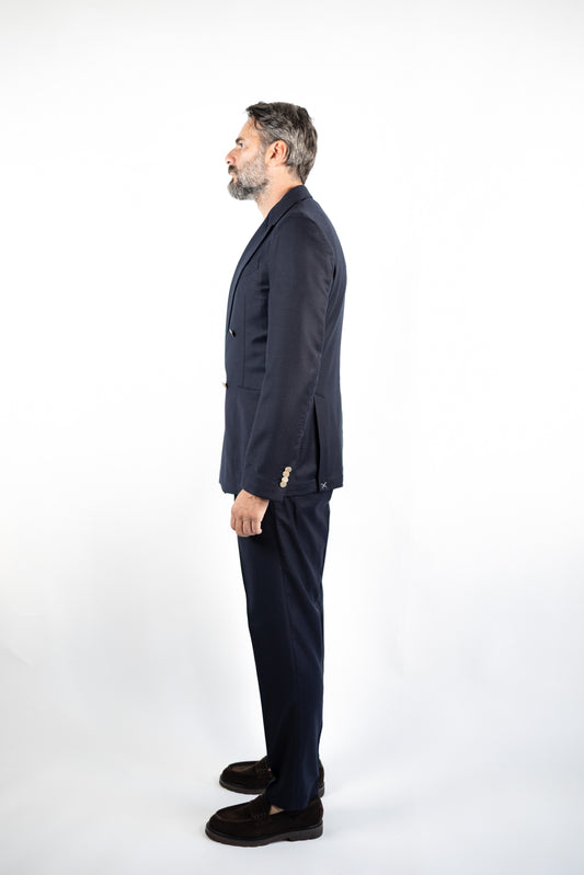 GIACCA BOLGHER BLU FLANELLA QUATTRO DECIMI BY BRIGLIA