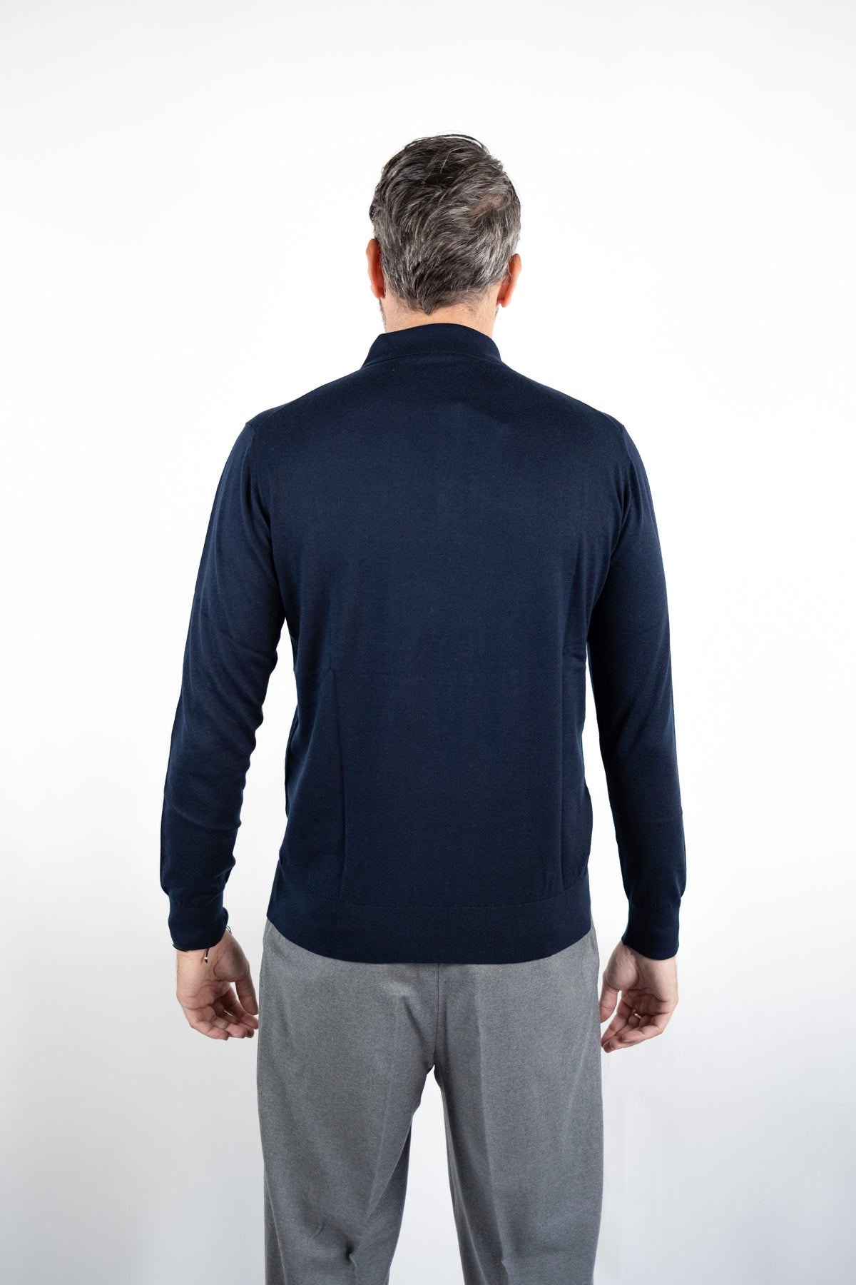POLO SETA & CASHMERE BLU NAVY DELLA CIANA