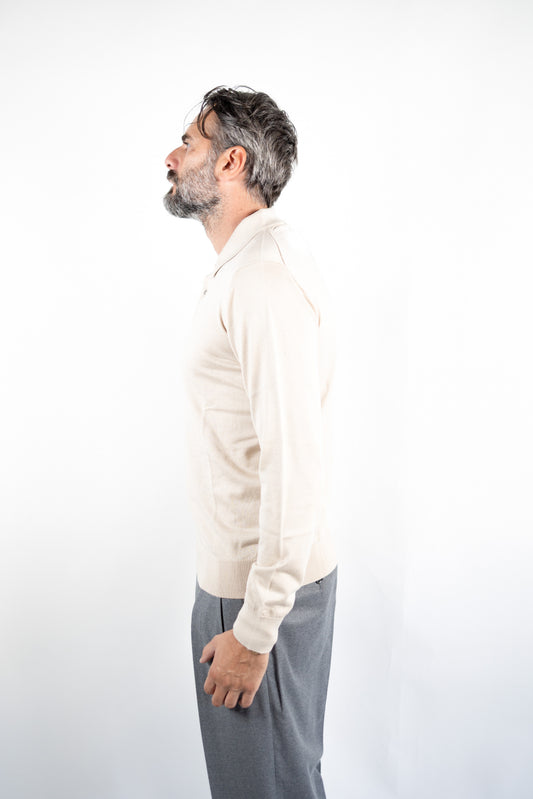POLO SETA & CASHMERE BEIGE DELLA CIANA