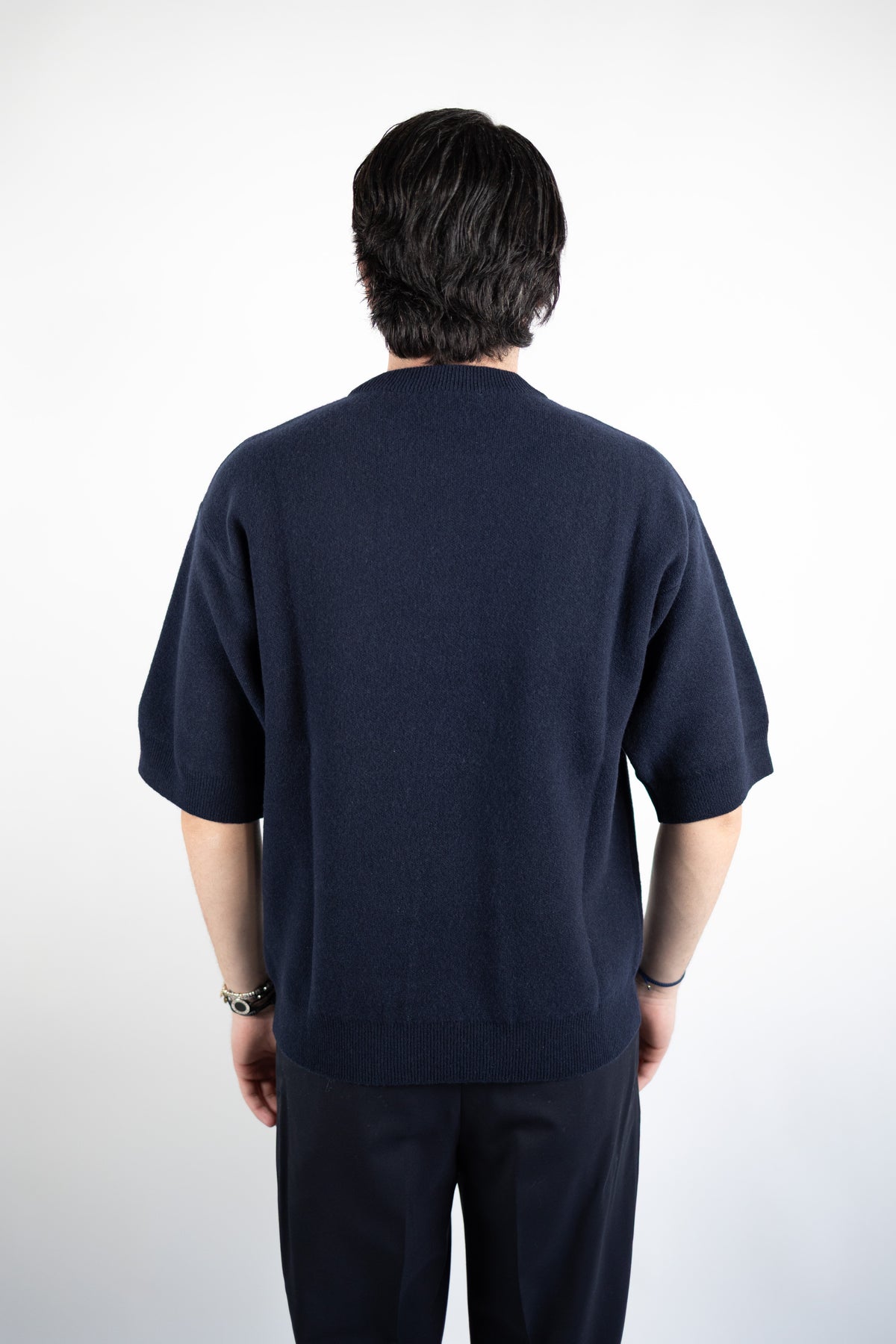 MAGLIA GIROCOLLO MEZZA MANICA BLU DANIELE FIESOLI