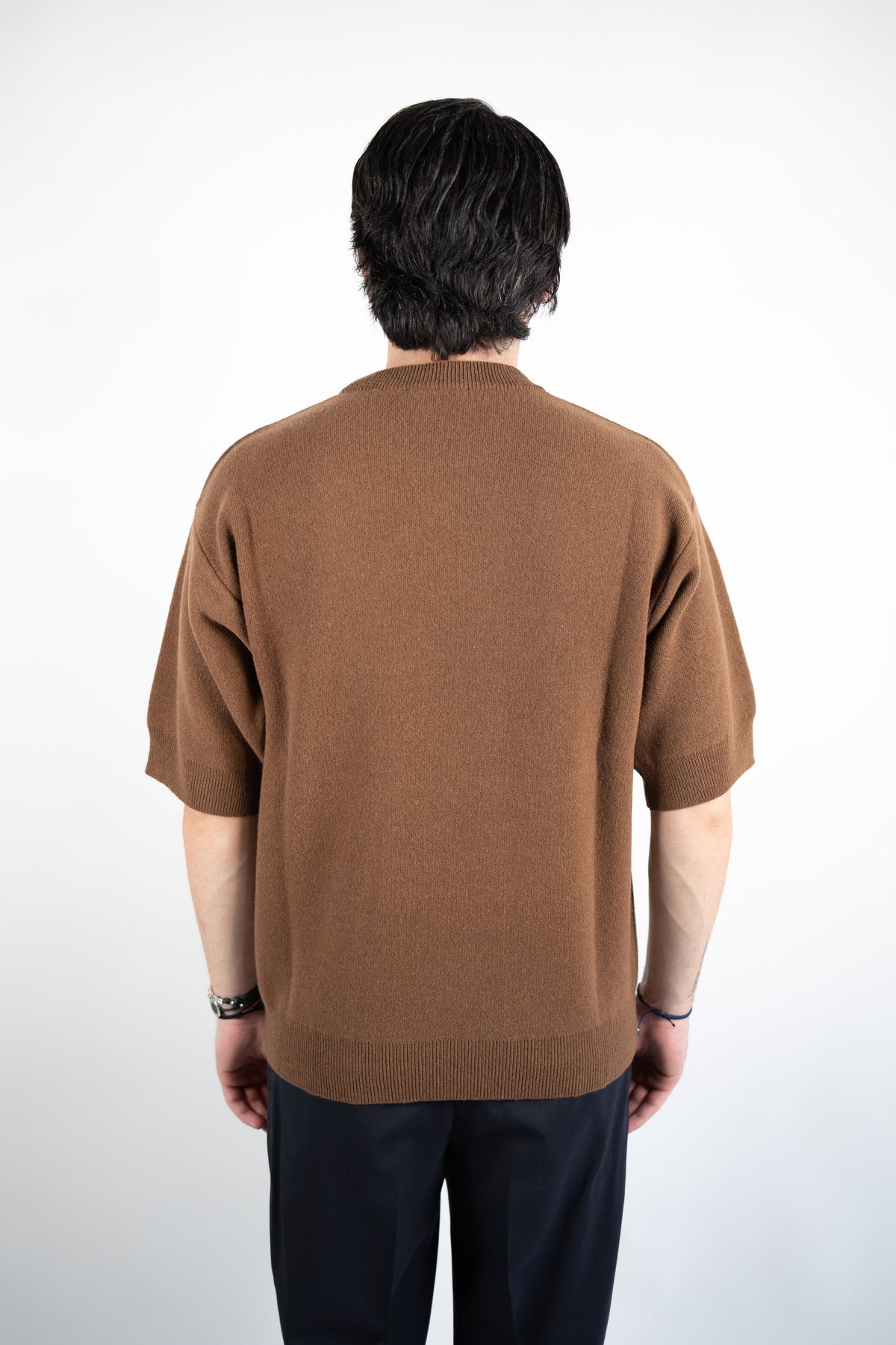 MAGLIA GIROCOLLO MEZZA MANICA IN LANA & CASHMERE DANIELE FIESOLI