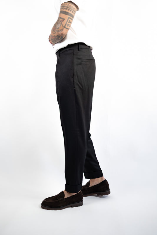 PANTALONE CHIAIA VITALE BARBERIS BLACK BERWICH