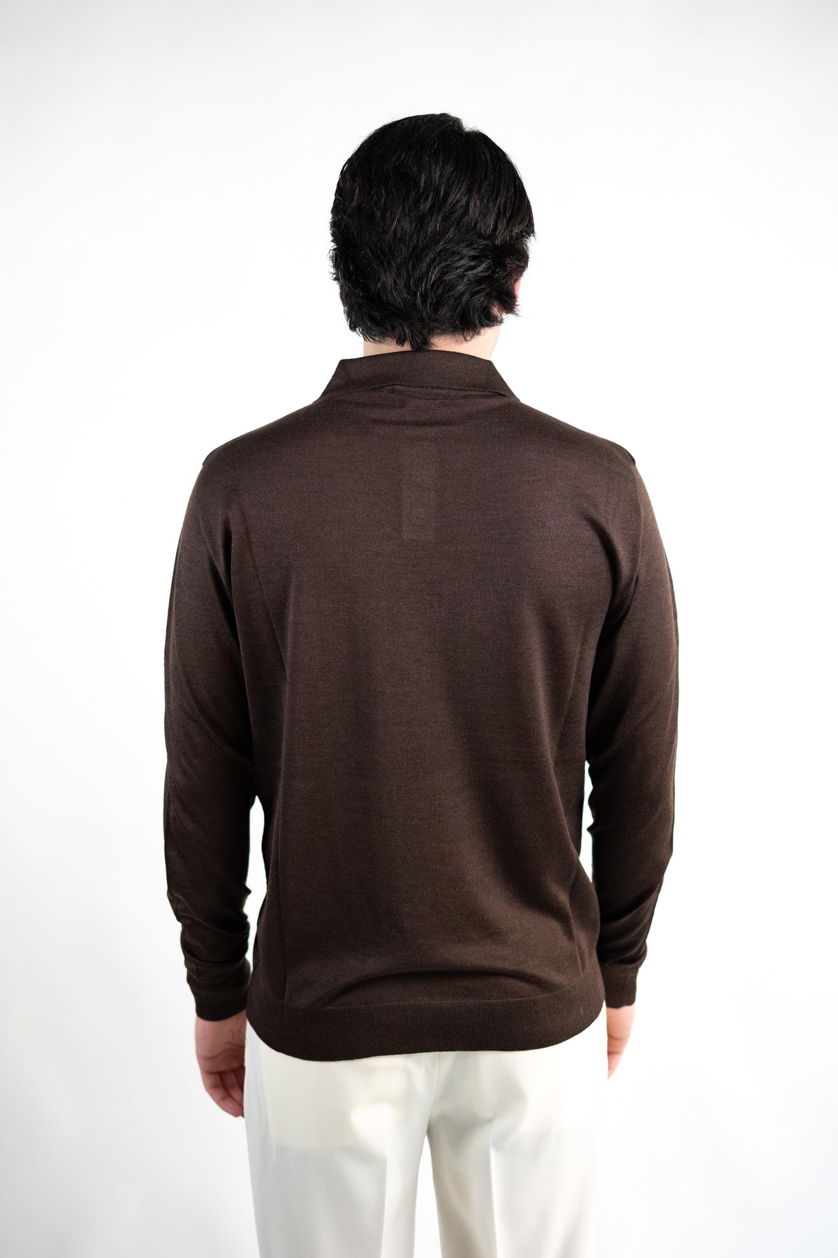 POLO IN LANA MERINO EXTRAFINE & SETA DANIELE FIESOLI