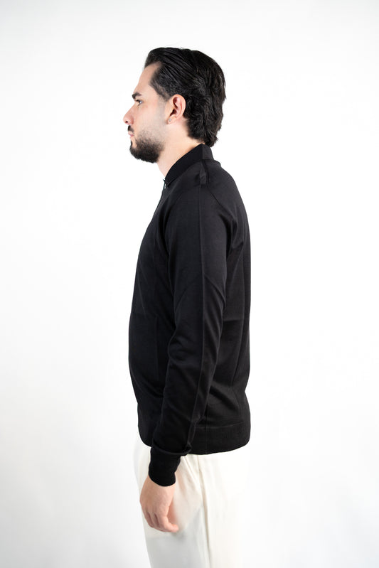 POLO IN LANA MERINO EXTRAFINE & SETA DANIELE FIESOLI