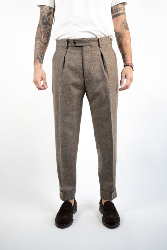 PANTALONE CHIAIA SPIGATO GREIGE BERWICH