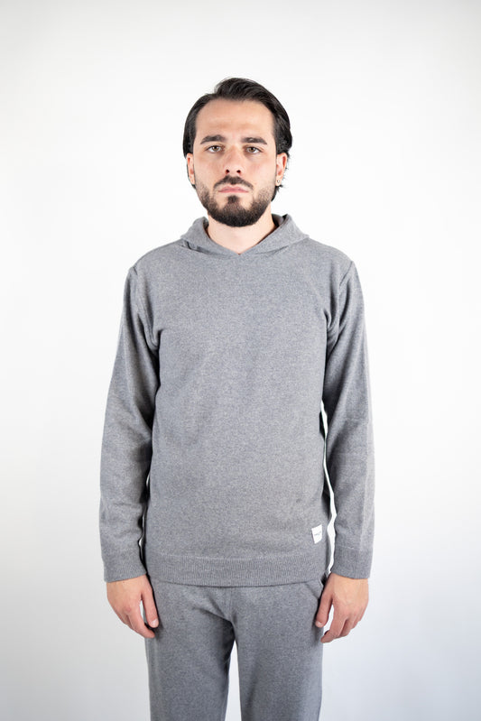 MAGLIA CON CAPPUCCIO IN LANA & CASHMERE DANIELE FIESOLI