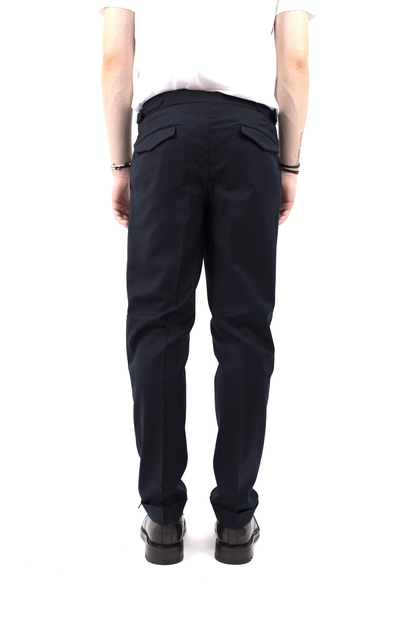 PANTALONE IN LANA NAVY QUARTIERISQD 400120 011 Quattro decimi BY Briglia