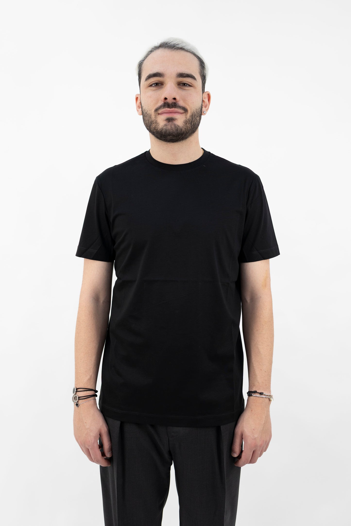 T-SHIRT COTONE NERO 2565202/90R Altea