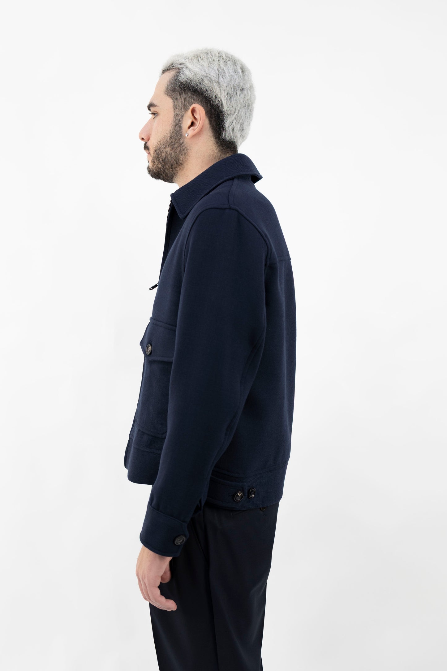 GIUBBINO IN LANA BLU NAVY CN5092 103 CIRCOLO 1901
