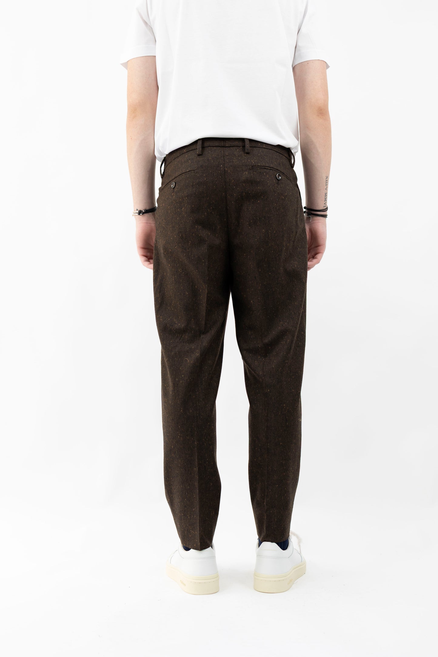 PANTALONE IN LANA TWEED PORTOBELLOSQD 400143 046 Quattro decimi BY Briglia