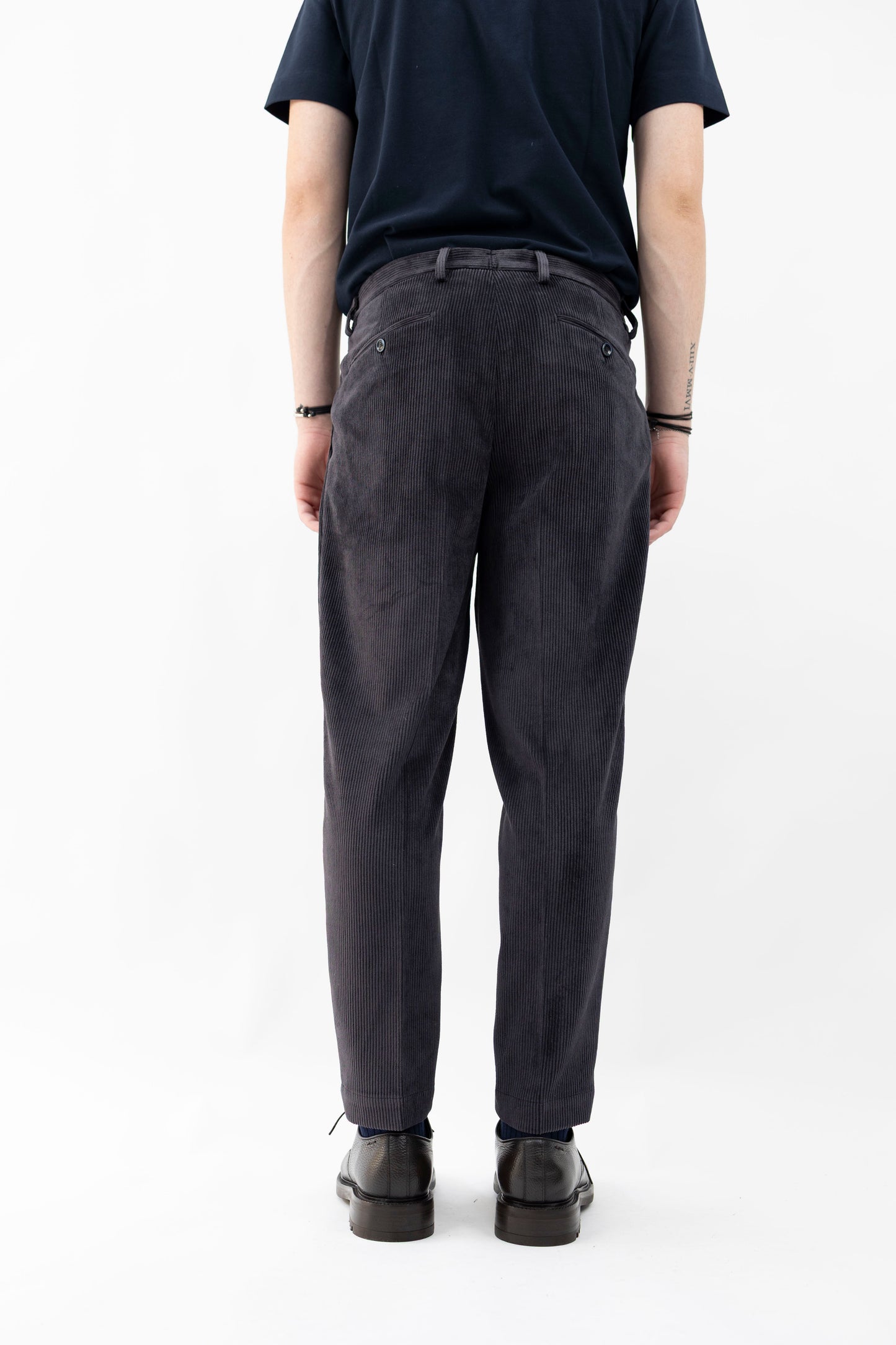 PANTALONE IN VELLUTO A COSTINE PORTOBELLOSQD 400158 011 Quattro decimi BY Briglia