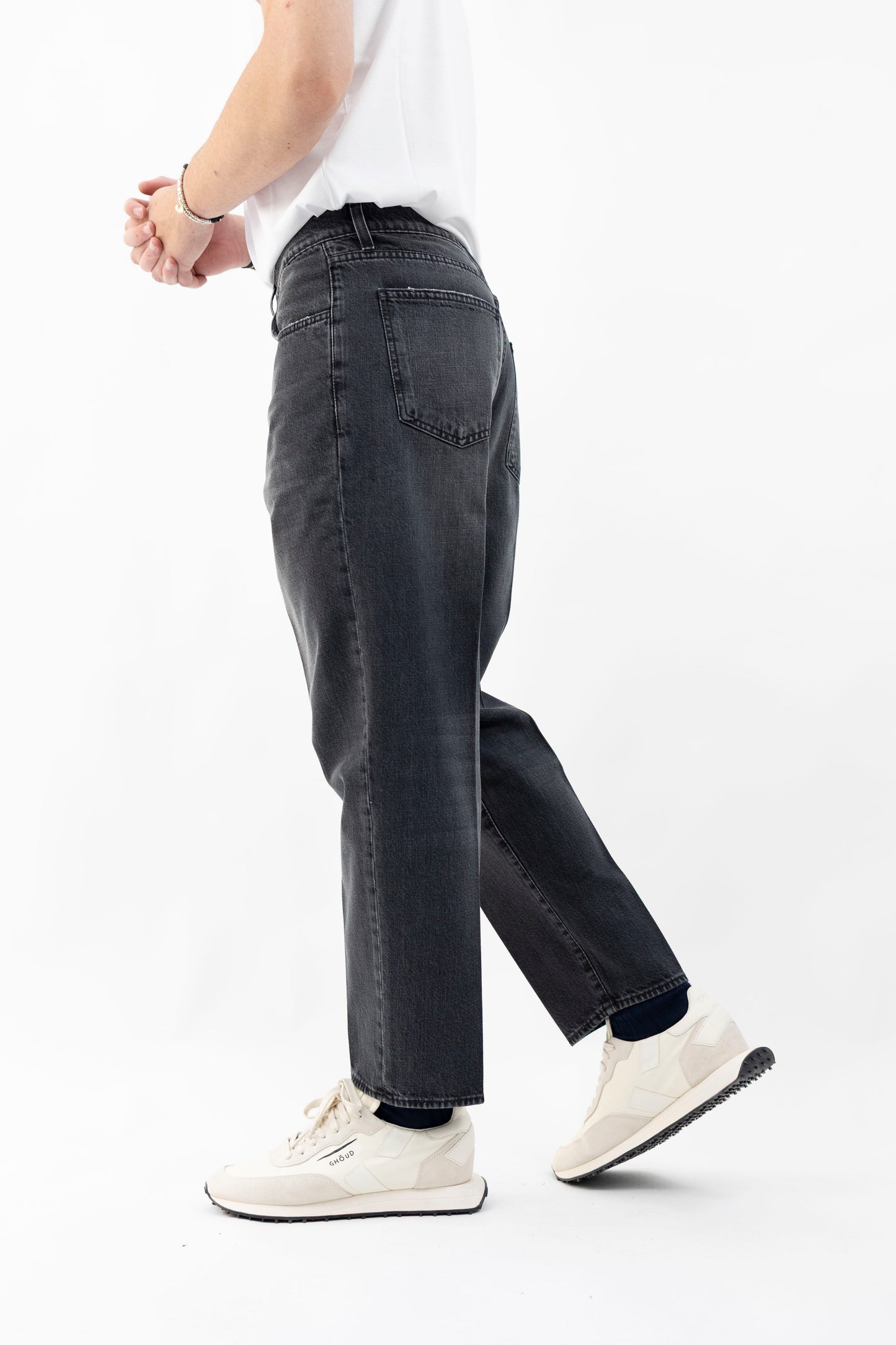 JEANS DENIM NERO OSAKA/L.90 BONHEUR