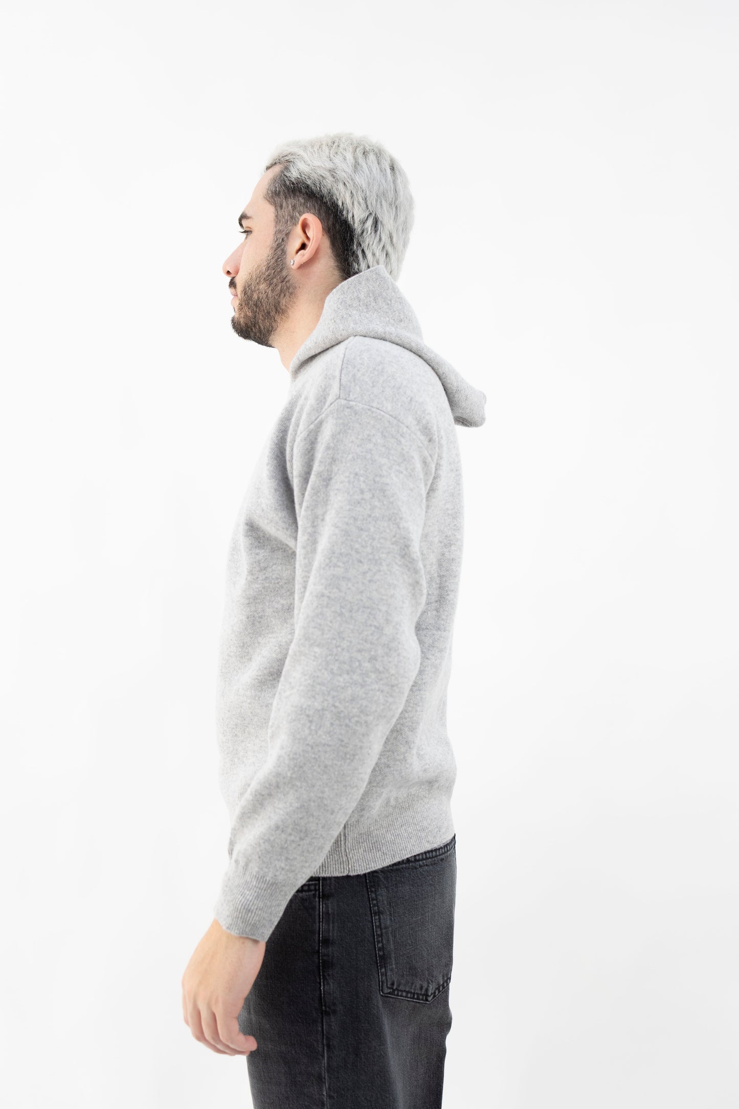 FELPA IN CASHMERE GRIGIO DF1104 010 DANIELE FIESOLI