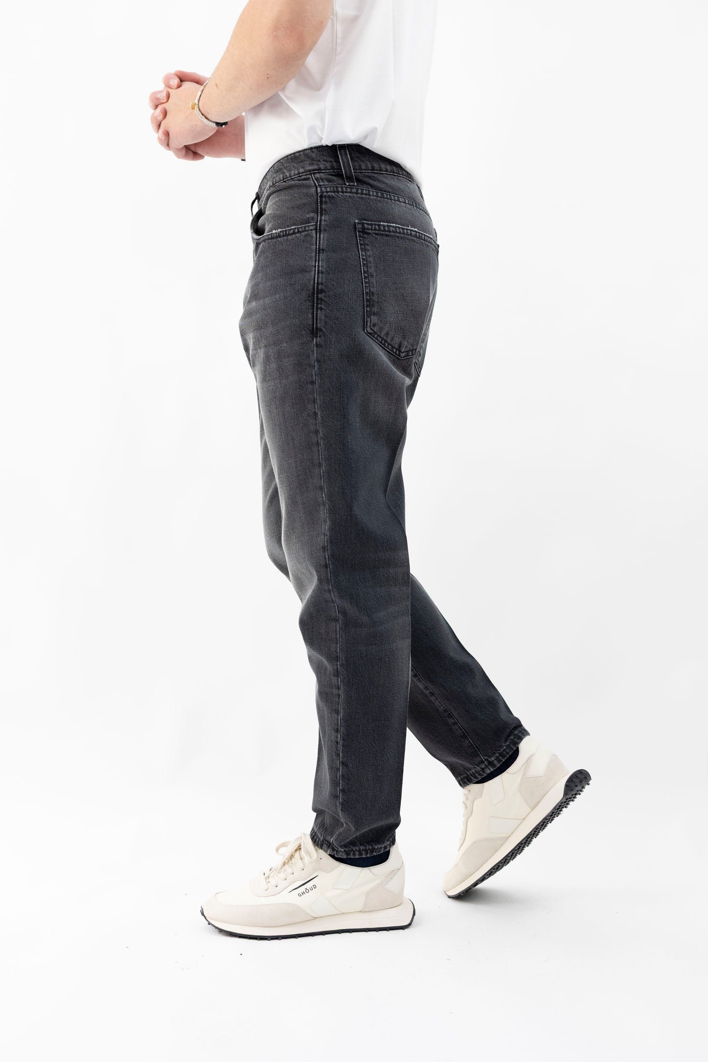 JEANS DENIM NERO NIKKO/L.90 BONHEUR