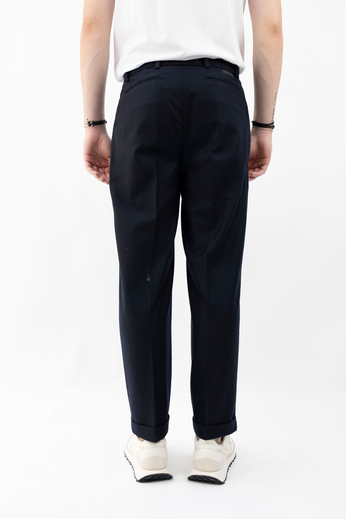 PANTALONE IN LANA OITA/2150 BLU BONHEUR