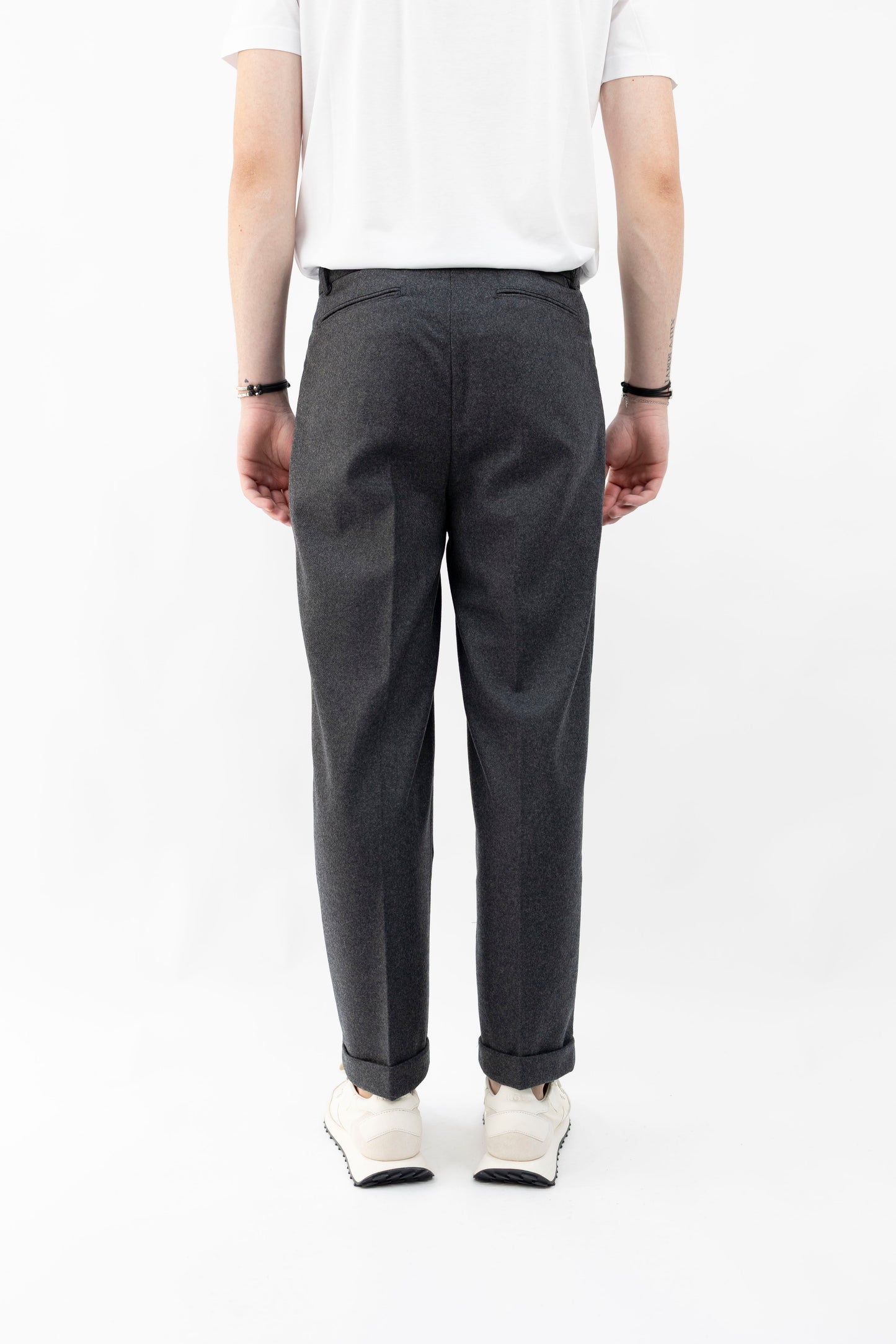 PANTALONE IN LANA OITA/2150 GRIGIO BONHEUR