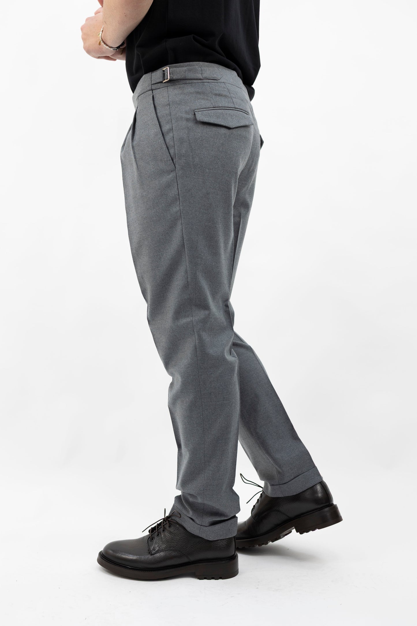 PANTALONE LANA GRIGIO QUARTIERISQD 400120 060 Quattro decimi BY Briglia