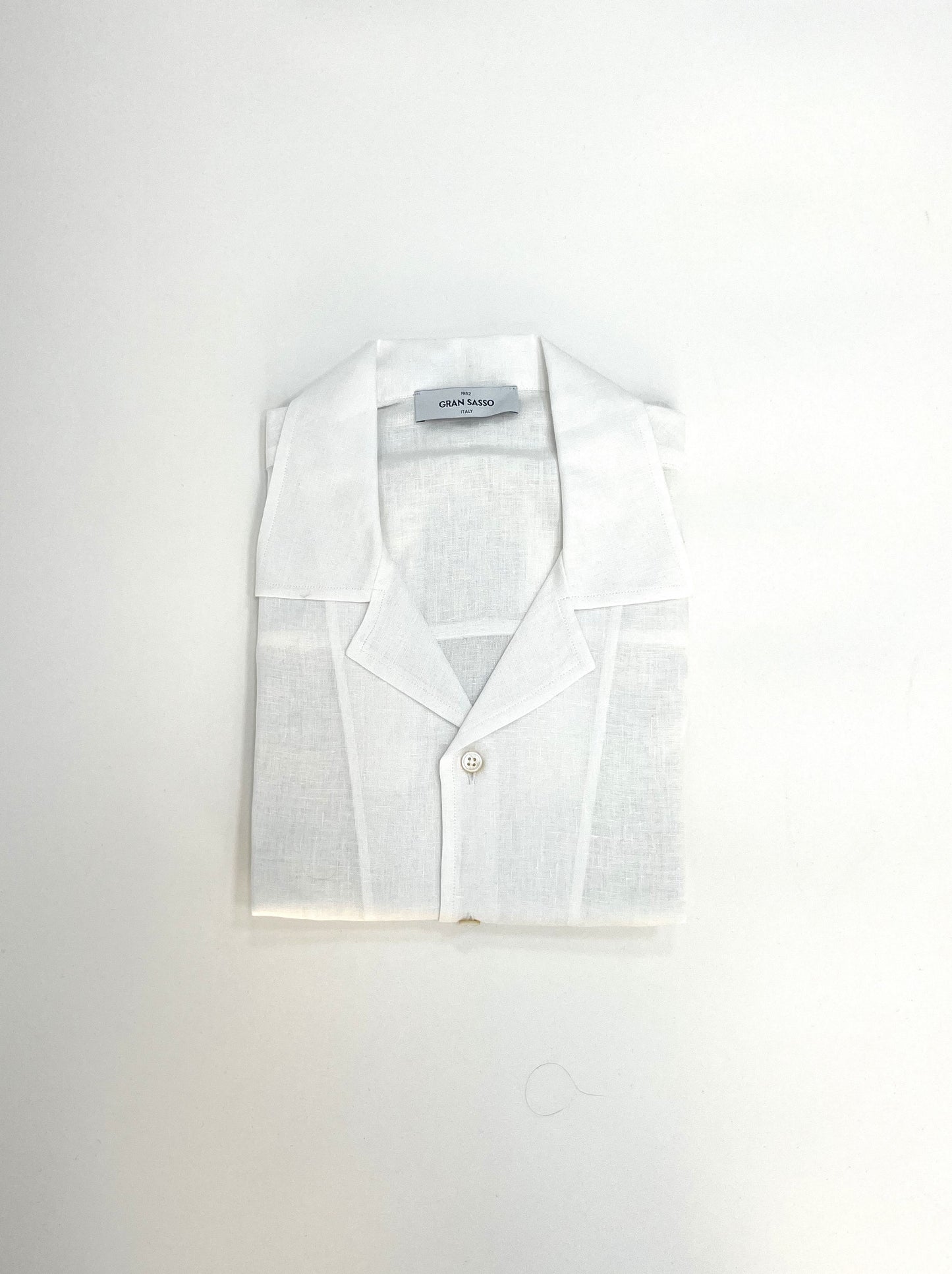 CAMICIA BIANCA IN LINO 61148/50001 001 GRAN SASSO
