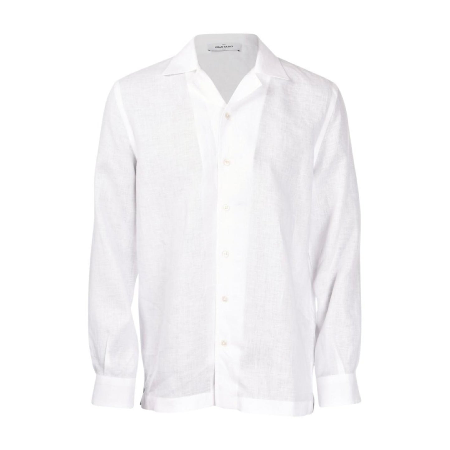 CAMICIA BIANCA IN LINO 61148/50001 001 GRAN SASSO