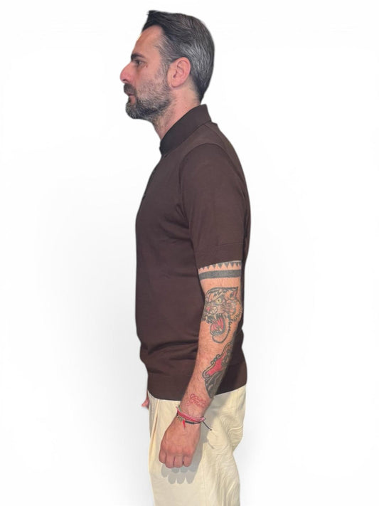Polo finezza 12 colore cacao Filippo De Lurentiis