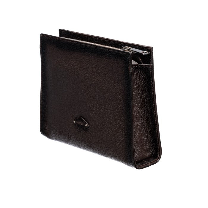 POCHETTE BOTTONE CERVO MORO Alberto Luti