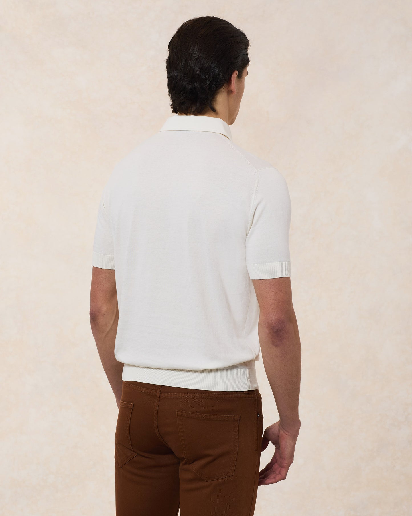 POLO CREPE BIANCO LATTE PL1MCPAR CR14R 020 Filippo De Laurentis