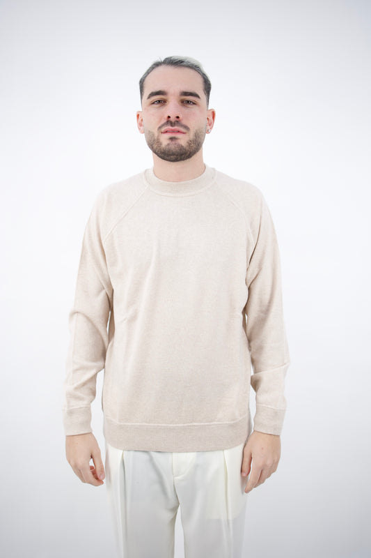 MAGLIONE TAGLIO FELPA CASHMERE MIELE DC9-07232 Della Ciana