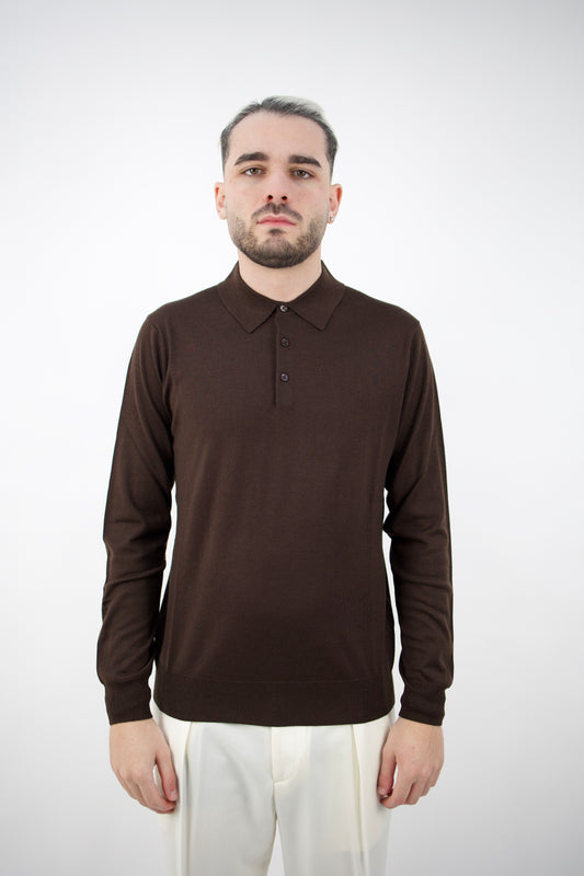 POLO IN LANA SETA&CASHMERE MORO 2561902/39R Altea