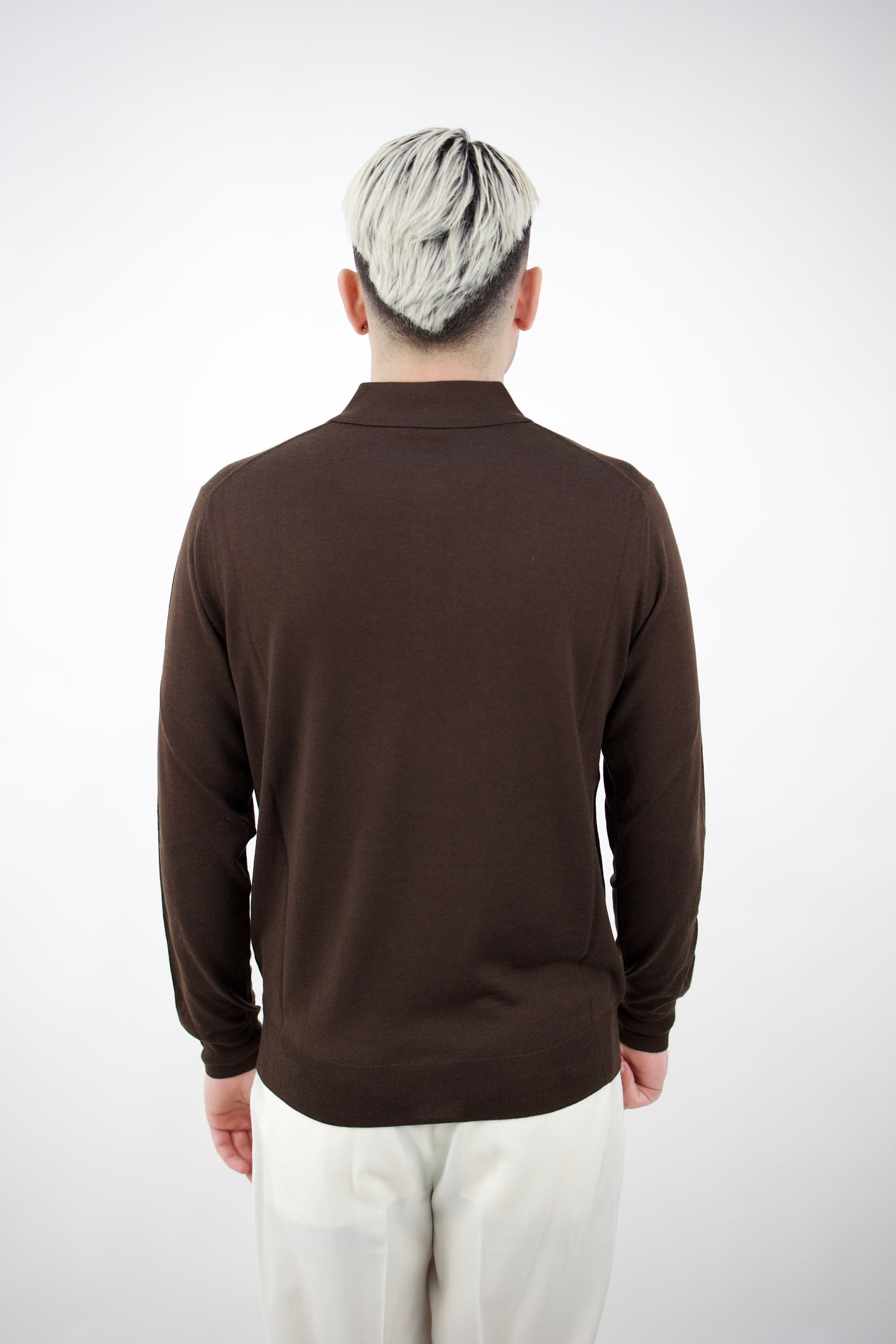 POLO IN LANA SETA&CASHMERE MORO 2561902/39R Altea