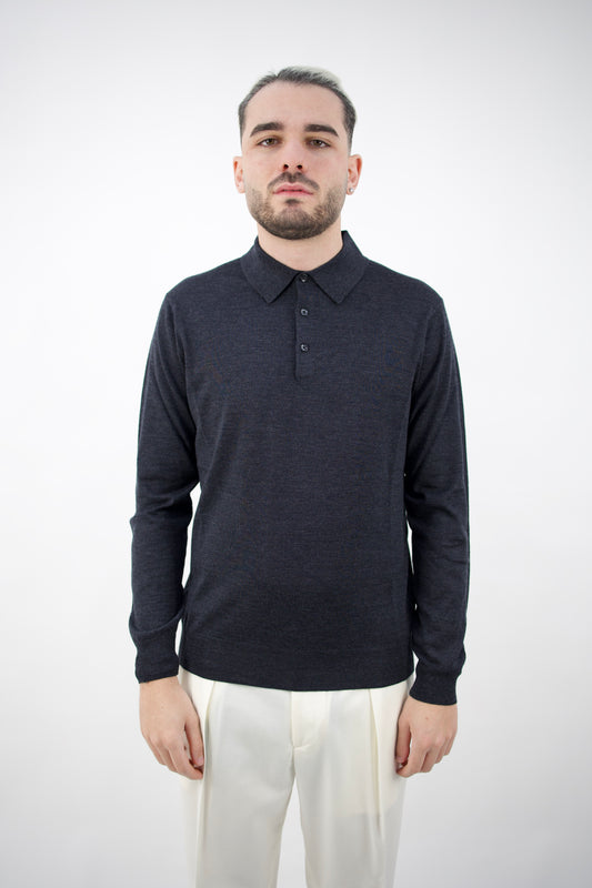 POLO IN LANA SETA&CASHMERE GRIGIO MEDIO 2561902/22R Altea
