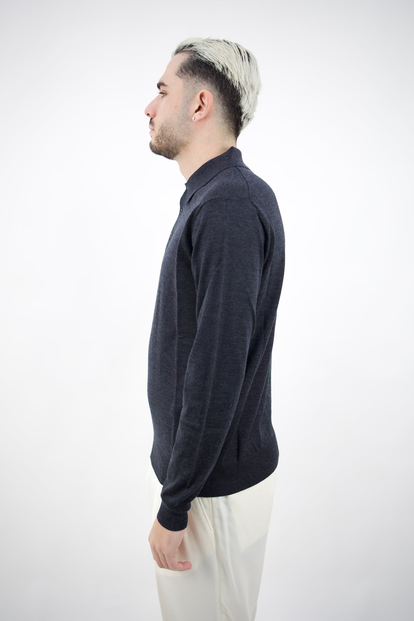 POLO IN LANA SETA&CASHMERE GRIGIO MEDIO 2561902/22R Altea