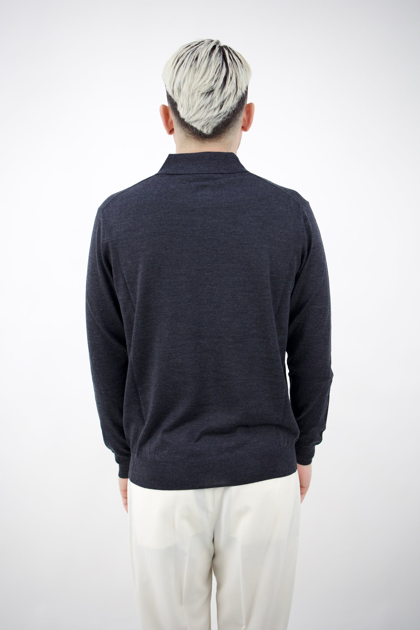 POLO IN LANA SETA&CASHMERE GRIGIO MEDIO 2561902/22R Altea