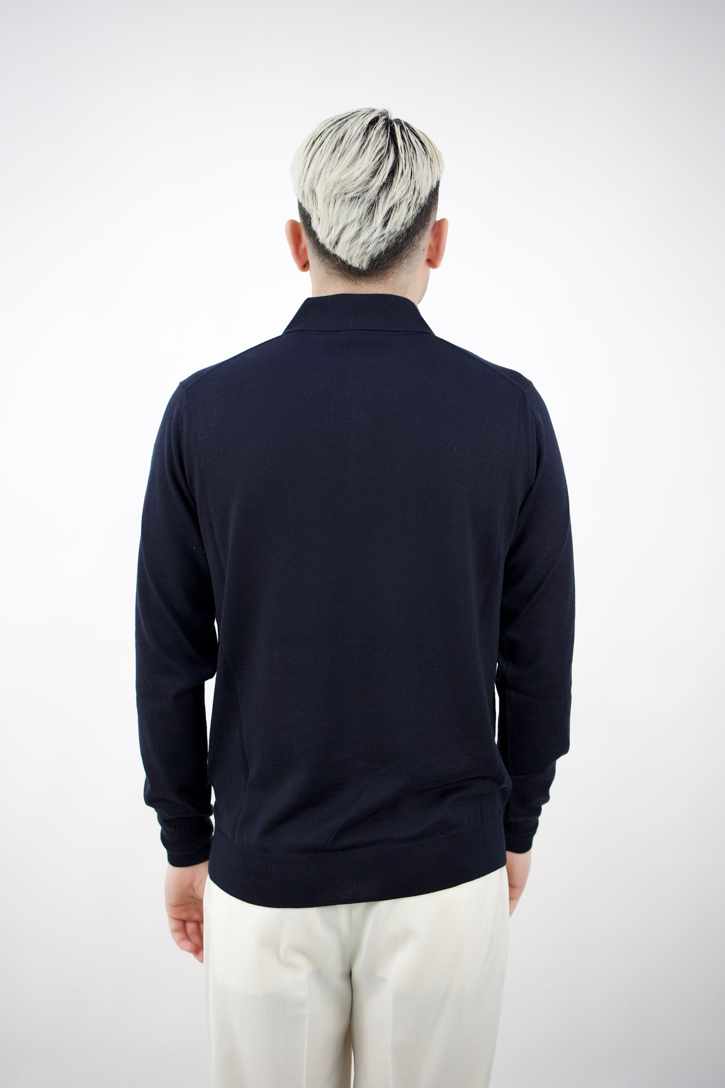 POLO IN LANA SETA&CASHMERE NAVY 2561902/01R Altea