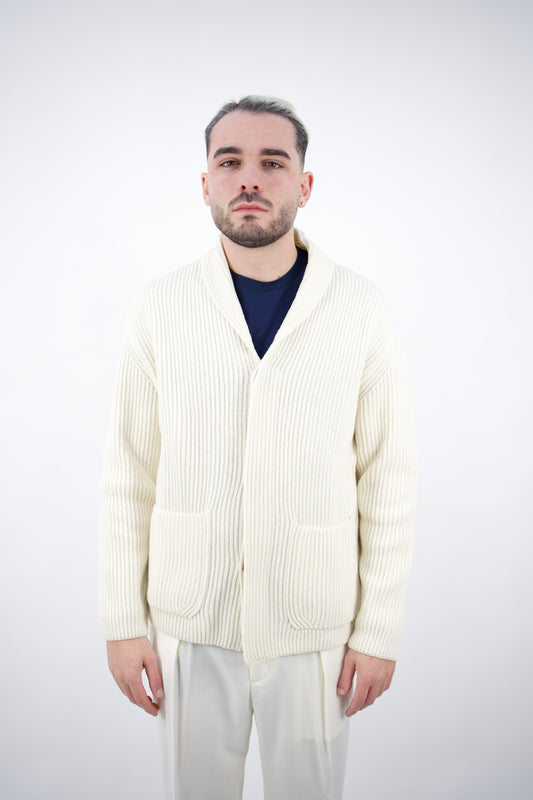 CARDIGAN SCIALLATO IN LANA PANNA 2561151/28R Altea