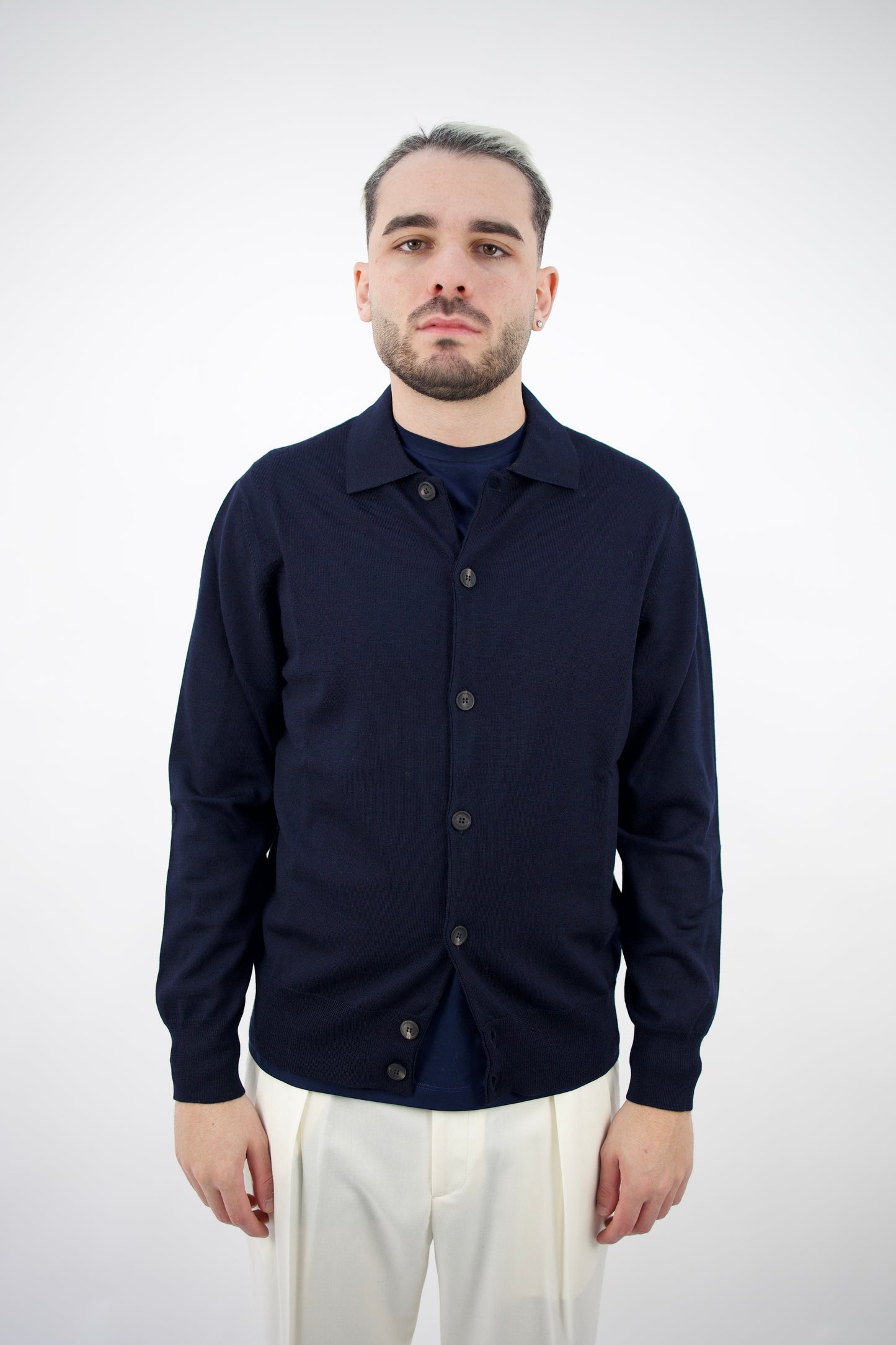 POLO CAMICIA IN LANA NAVY 2561106/01R Altea