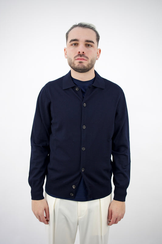 POLO CAMICIA IN LANA NAVY 2561106/01R Altea