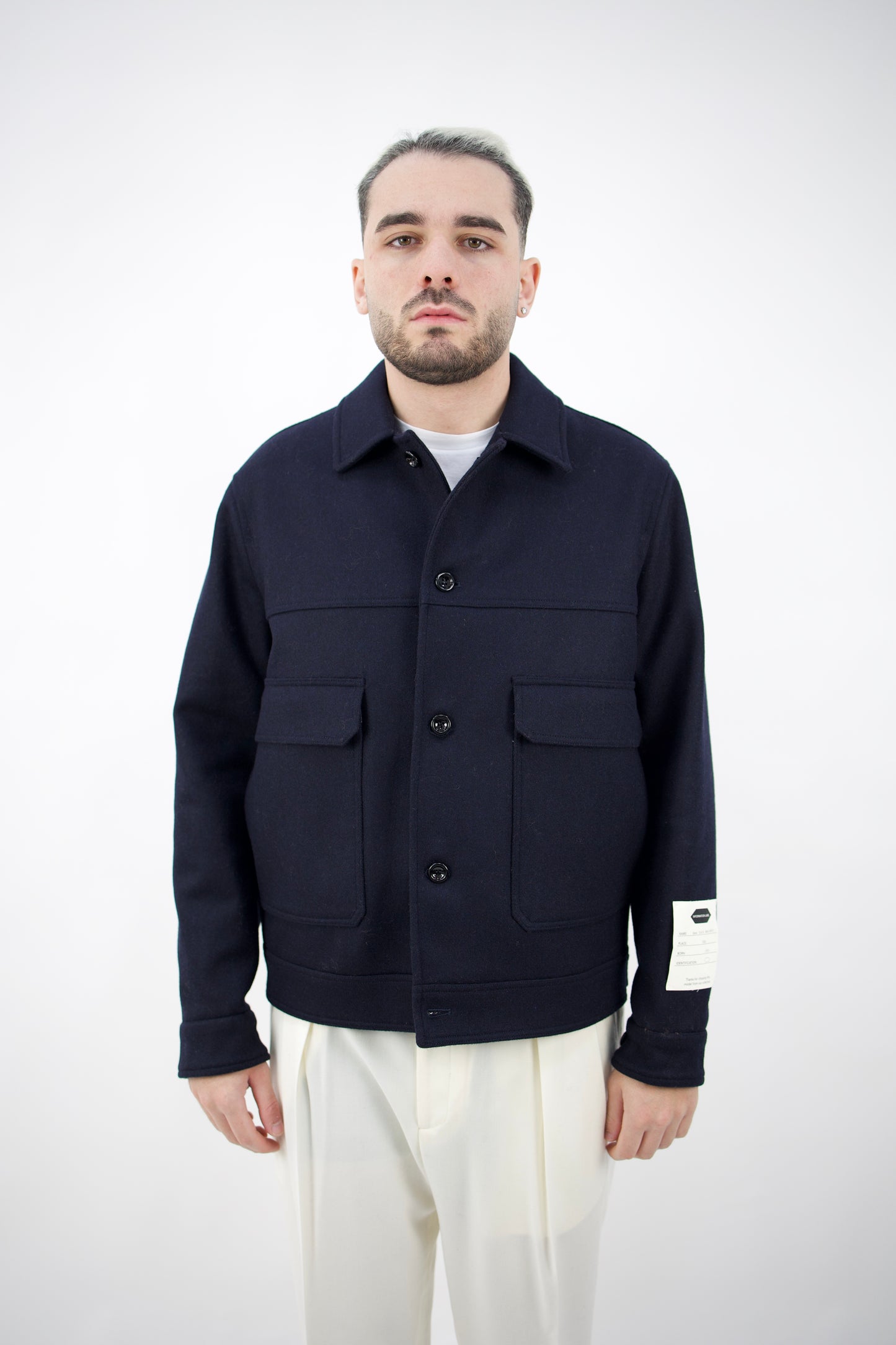 GIACCA CAMICIA IN LANA BLU YUMA/2K142 FW25 0001 New York Resident
