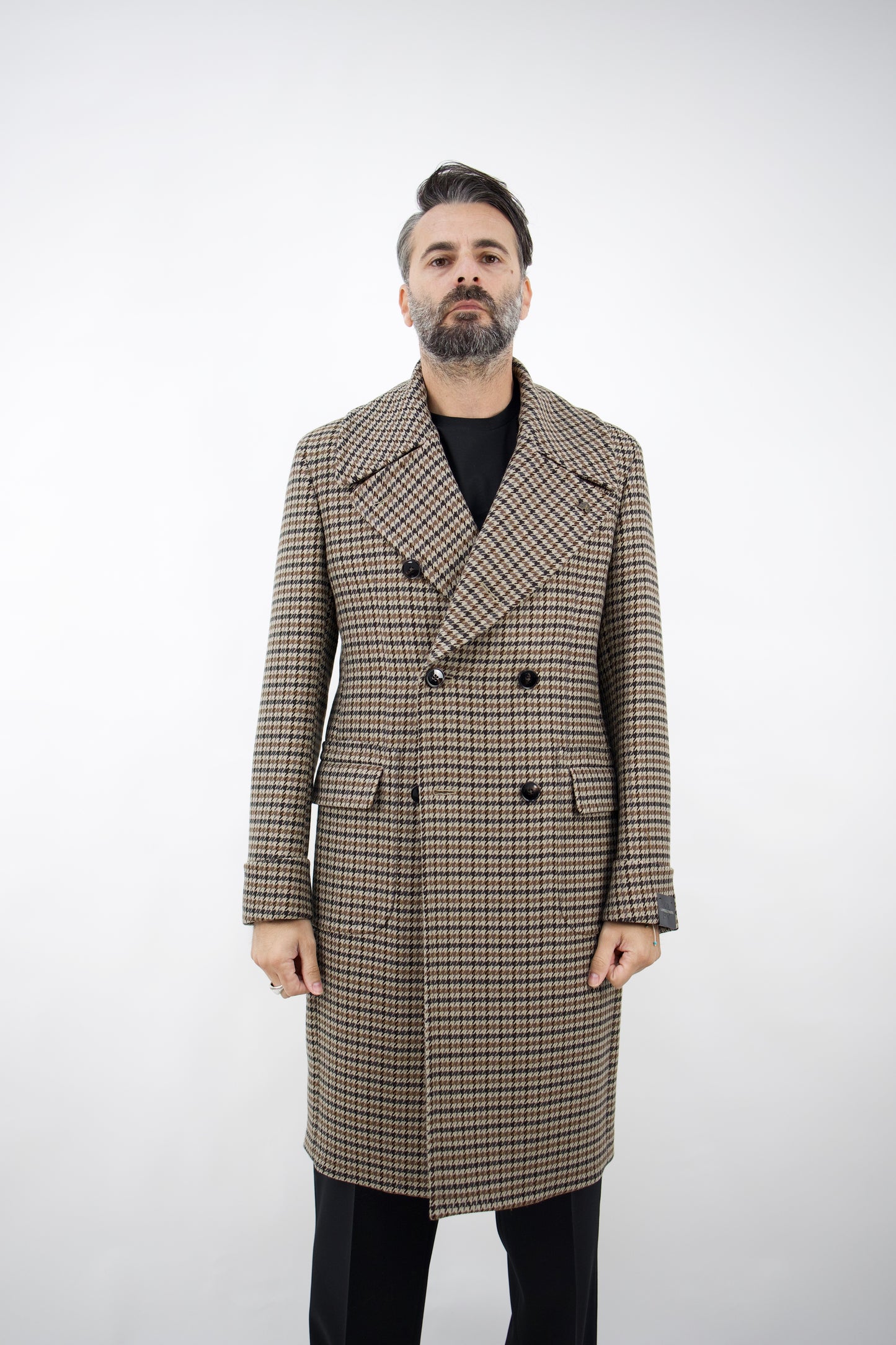 CAPPOTTO DOPPIOPETTO IN LANA 57520/1 7003 GABRIELE PASINI