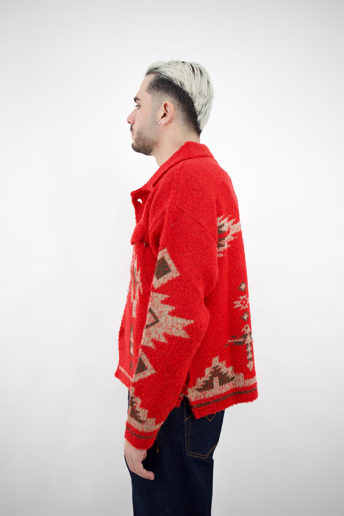 OVER SHIRT WESTERN ROSSO TLCFW26M006 telacruda