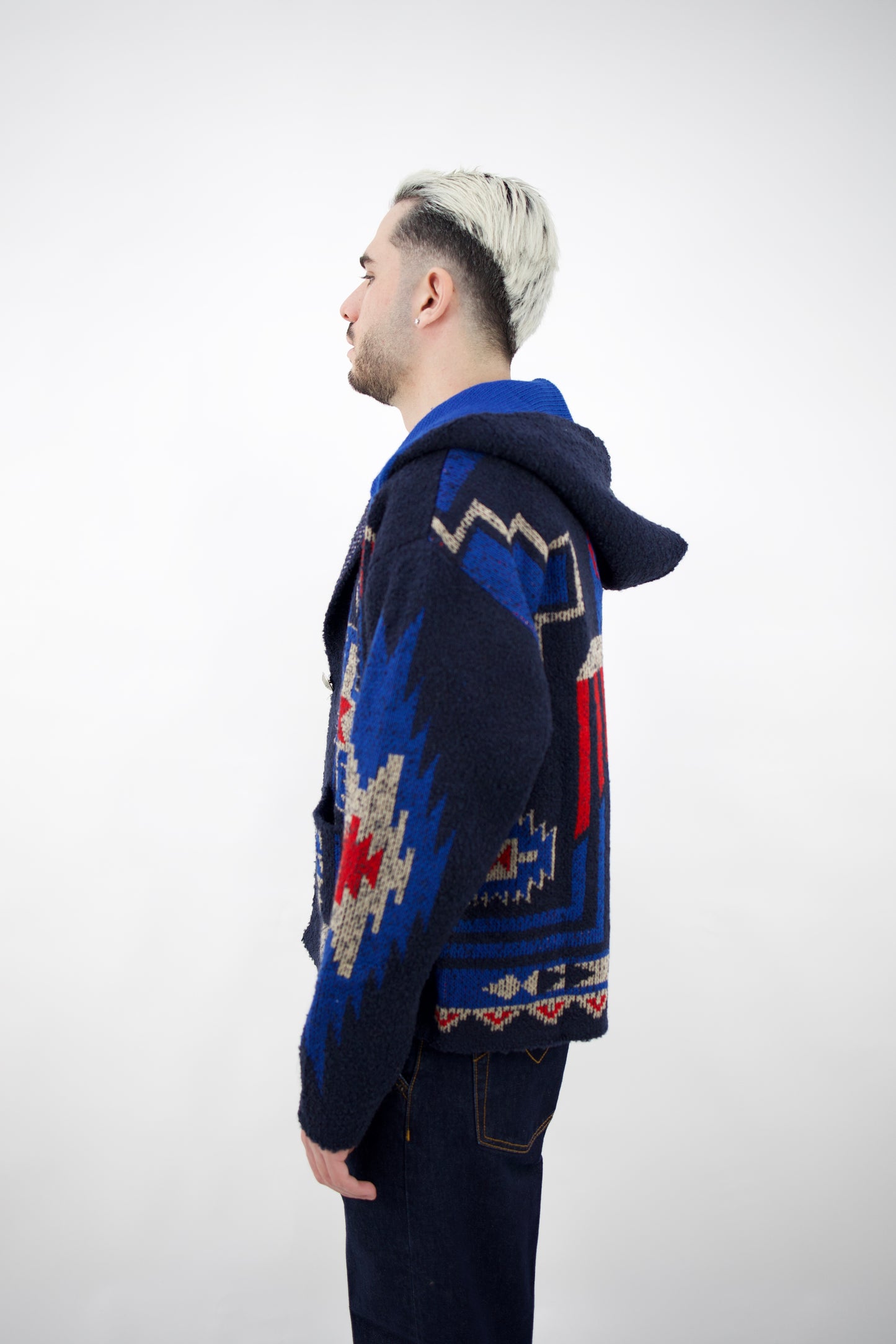 PONCHO NAVAJO BLU TLCFW26M007 telacruda